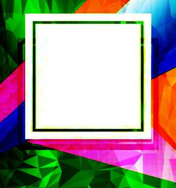 FX №204727 Colorful illustration template frame Polygonal abstract geometrical background with triangles