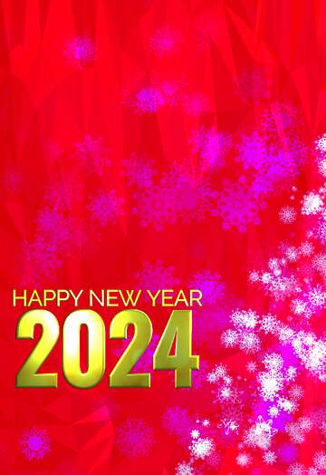 FX №204457 pink New year 2024 Polygonal abstract geometrical background with triangles