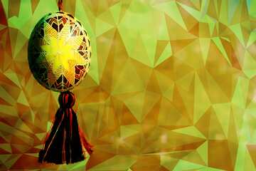 FX №204248 Easter Polygonal abstract geometrical background with triangles