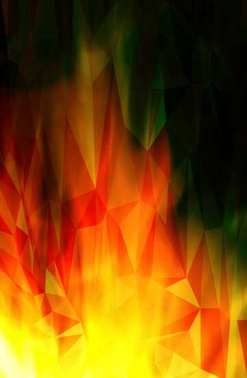 FX №204007 Fire Polygonal abstract geometrical background with triangles