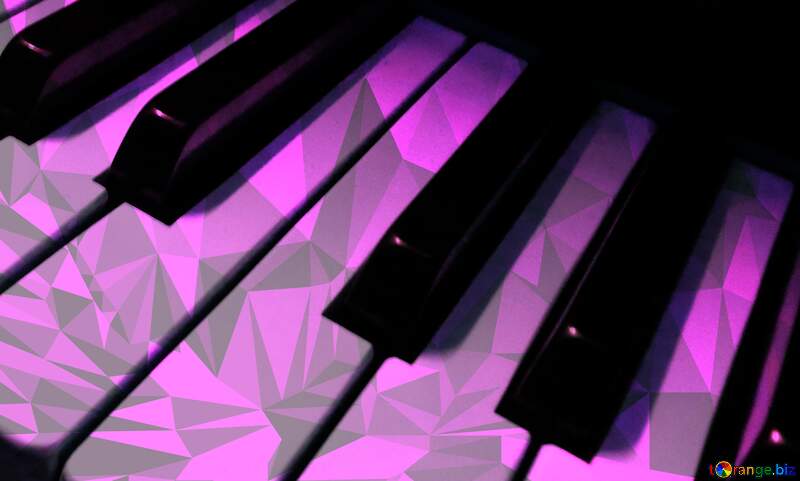 Piano keys Polygonal abstract geometrical background with triangles №42951