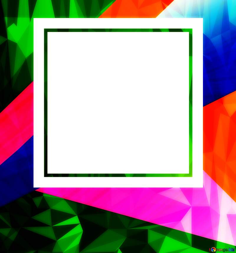 Colorful illustration template frame Polygonal abstract geometrical background with triangles №49675