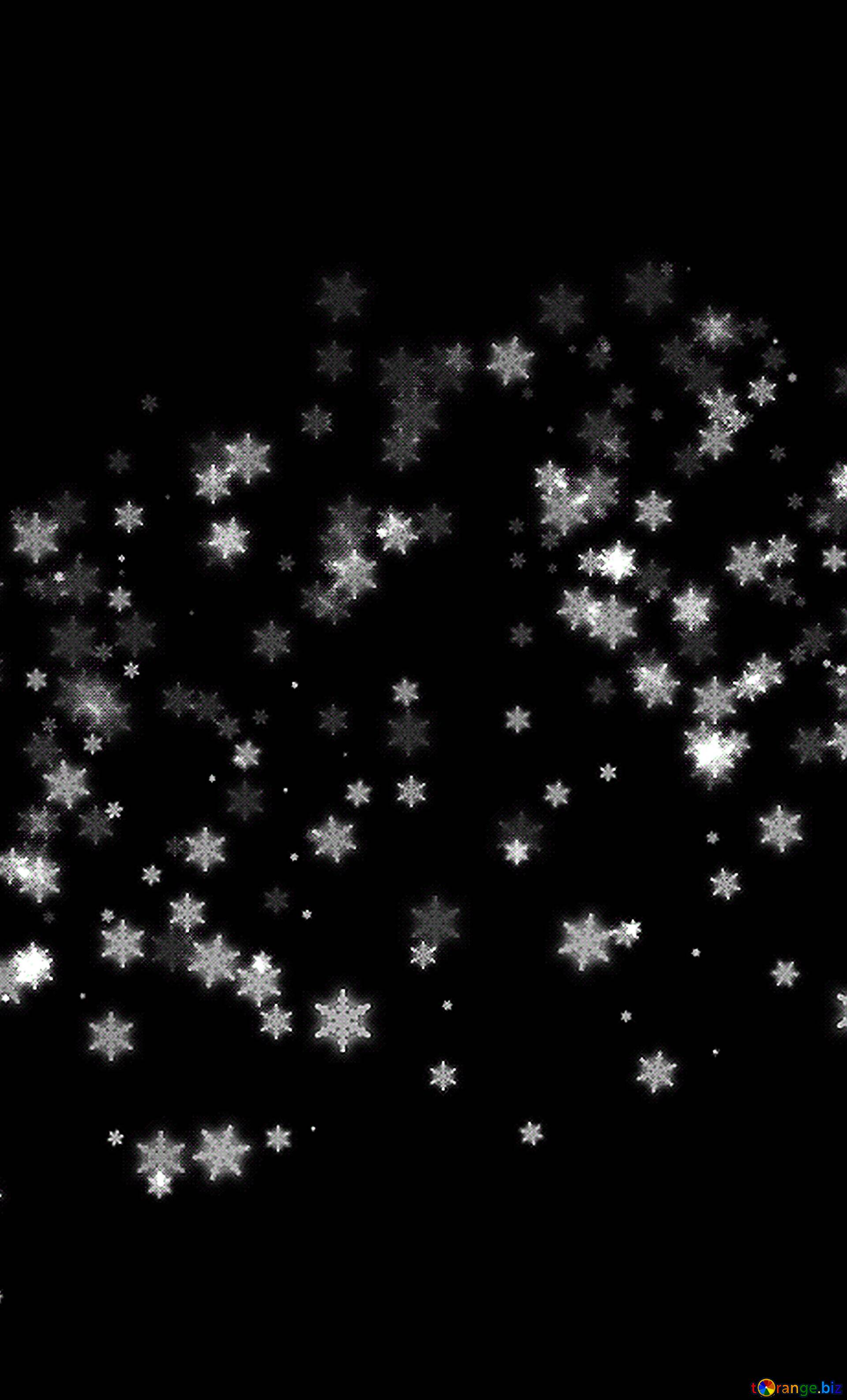 snowflakes wallpaper black