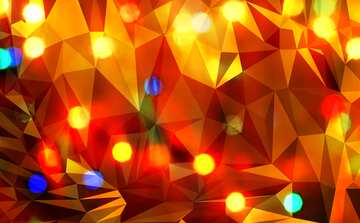FX №205123 Lights bokeh dark Polygonal abstract geometrical background with triangles