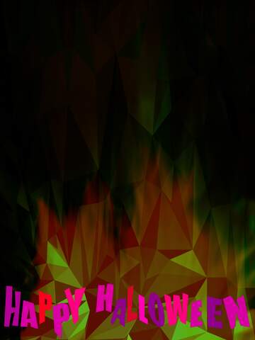 FX №205184 Fire halloween banner Polygonal abstract geometrical background with triangles