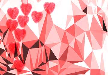 FX №205749 Blank Hearts Polygonal abstract geometrical background with triangles