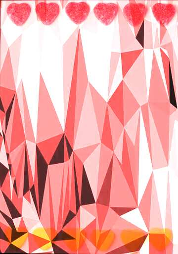 FX №205747 Blank with hearts Polygonal abstract geometrical background with triangles