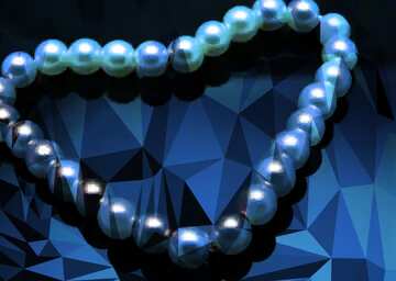 FX №205860 Heart of Pearls blue Polygonal abstract geometrical background with triangles