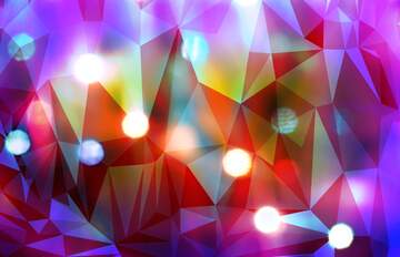FX №205723 Lights in the background  blur blue  frame polygon triangles