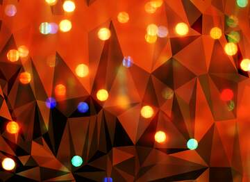 FX №205710 Lights in the background  polygonal triangles picture deep red
