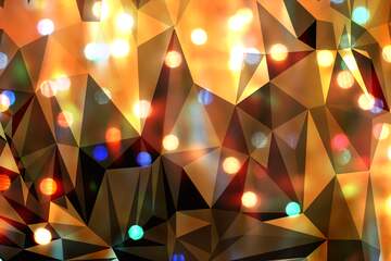FX №205711 Lights in the background  polygonal triangles techno picture