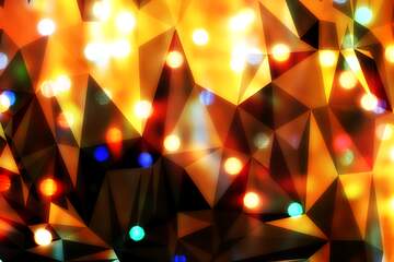 FX №205716 Lights in the background  triangles techno polygonal picture