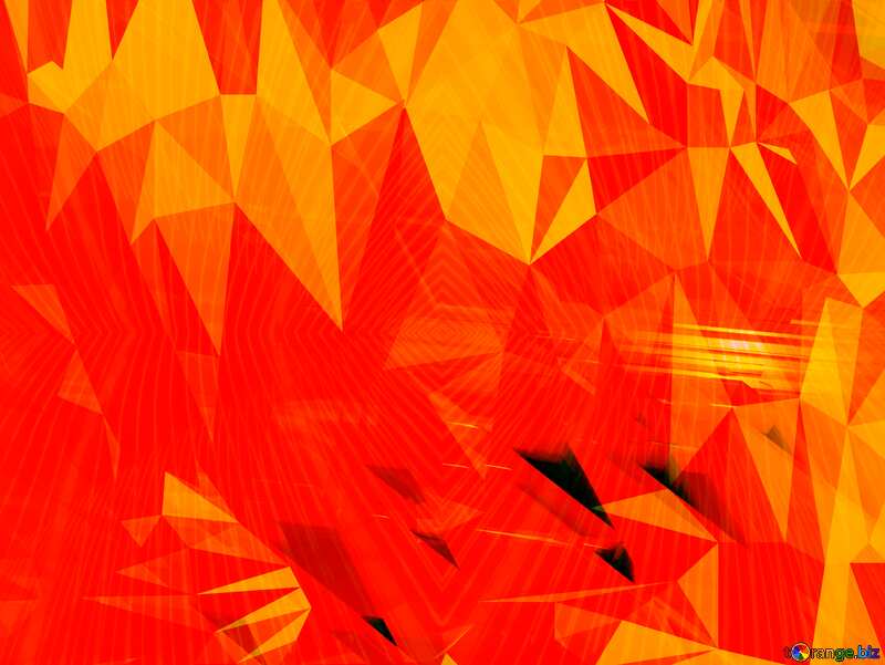 Red orange Polygonal abstract geometrical background with triangles №51525