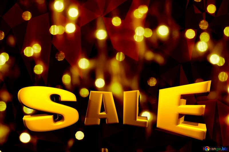 Lights in the background  Sales discount promotion poster banner triangles unique №24612