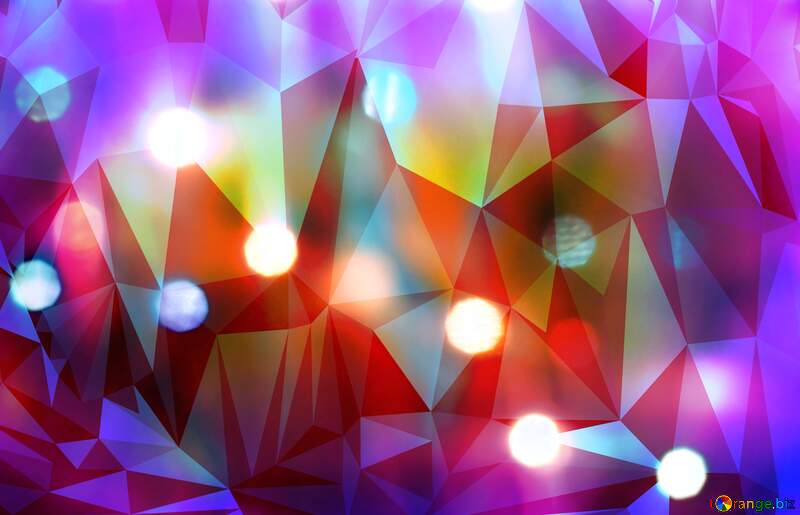 Lights in the background  blur blue  frame polygon triangles №24612