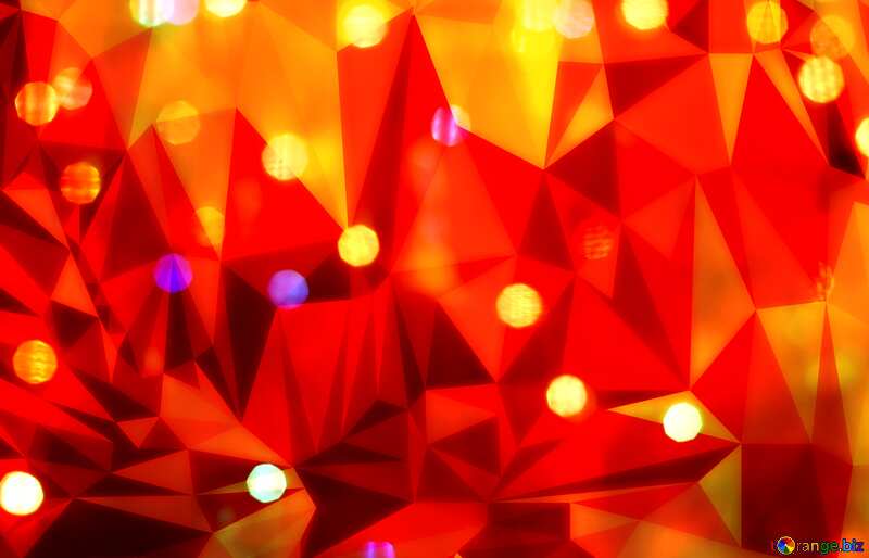 Lights in the background  Polygonal soft orange red №24612