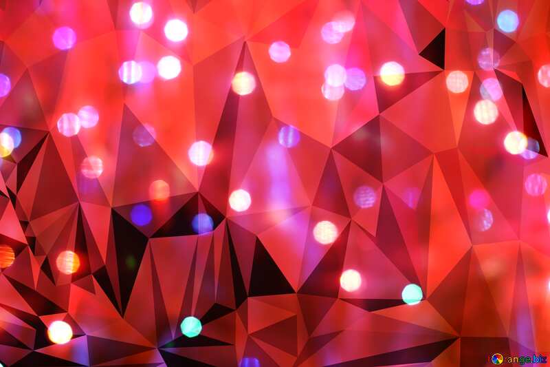 Lights in the background  Polygonal violet red №24612