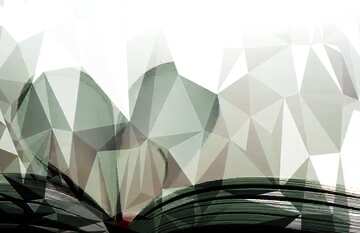 FX №206270 Heart of the pages of the book Polygonal abstract geometrical background with triangles gray