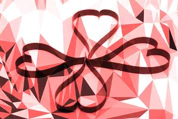 FX №206123 Flower of hearts Polygonal abstract geometrical background with triangles