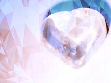 FX №206314 Heart of ice Polygonal abstract geometrical background with triangles