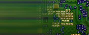 FX №206889 motherboard electronic chip blur left side card background