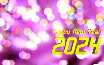 FX №206863 Christmas background  bokeh lights happy new year 2024
