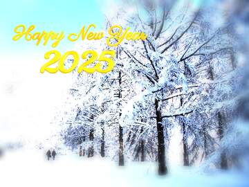 FX №206995 The Snow  Winter forest  happy new year 2025