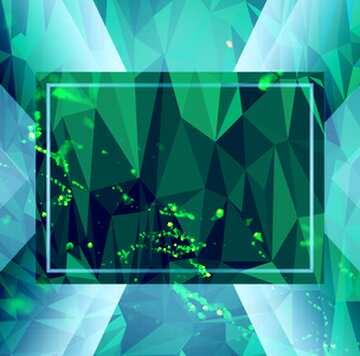 FX №206972 Christmas background Green Polygon business design