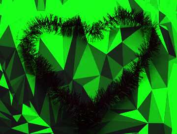 FX №206237 Heart of Christmas light Polygonal abstract geometrical background with triangles