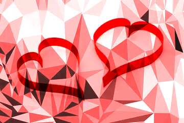 FX №206125 Lovers of the heart Polygonal abstract geometrical background with triangles