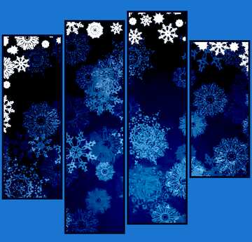 FX №206665 Blue Christmas background modular picture blue