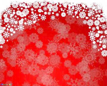 FX №206597 Red background for the Christmas and new year cards with snowflakes