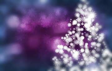 FX №206814 Purple background with Christmas tree blur frame