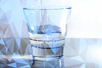 FX №206553 Drinking water polygonal