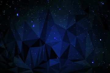 FX №206807 Stars  sky polygonal background