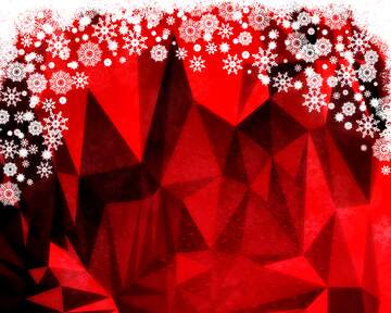 FX №206774 Red polygonal Christmas triangles geometrical  background