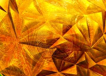 FX №206957 Texture gold metal stamping polygonal texture