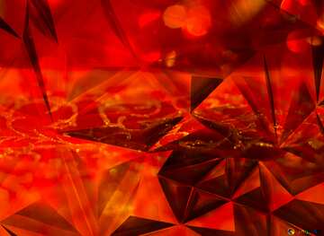 FX №206966 Christmas background polygonal gold red  metal texture