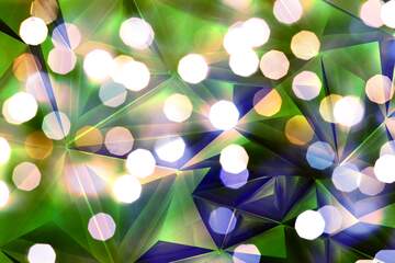 FX №206869 polygonal background picture gold blue metal texture bokeh lights