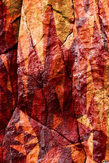 FX №206763 The texture of the rock polygonal orange red  background