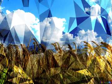 FX №206691 Agribusiness  Polygonal background