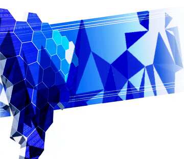 FX №206588 business technology Polygonal background blue