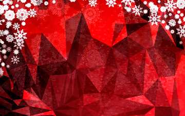 FX №206770 Polygonal Christmas background triangles techno Red color