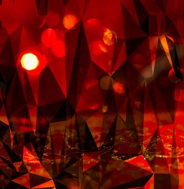 FX №206967 Christmas background polygonal techno color red