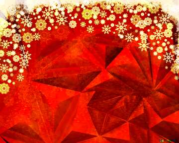 FX №206771 Polygonal Christmas background Red