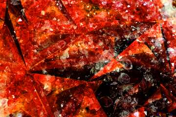 FX №206741 Gemstone Amethyst red polygonal