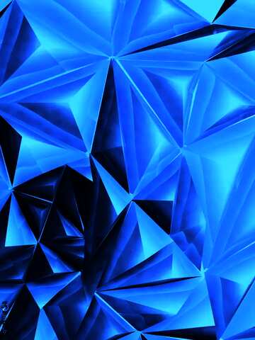 FX №206605 Polygonal metallic blue texture