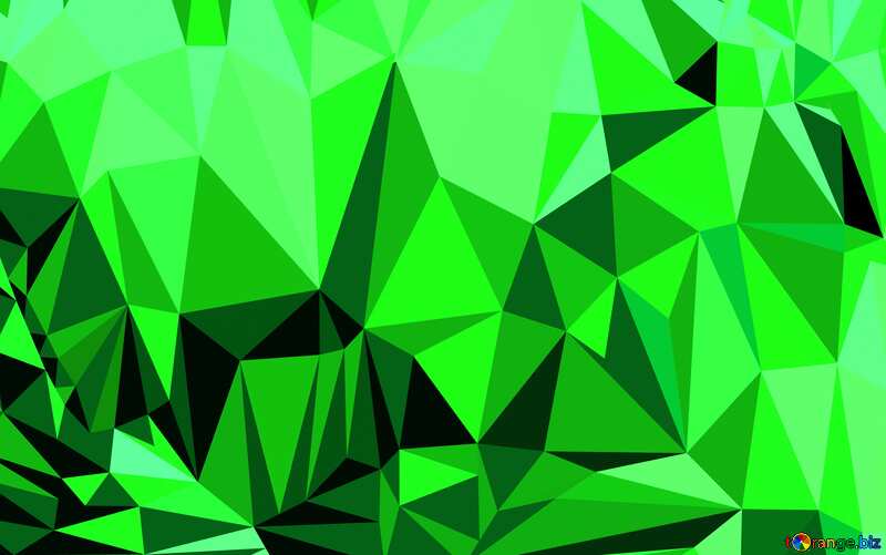 artist`s heart Green Polygonal abstract geometrical background with triangles №16813