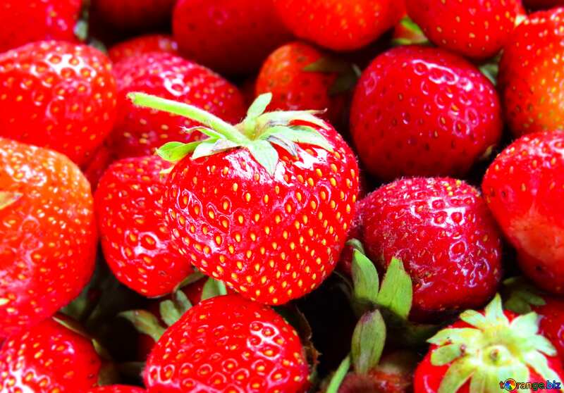 Strawberries texture blur frame №22382