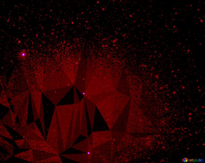 Stars  sky polygon red  background №44731